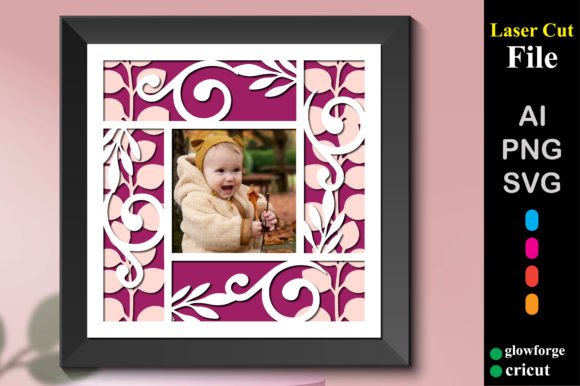 3D Floral Baby Photo Frame SVG: A Digital Masterpiece for Modern Parents