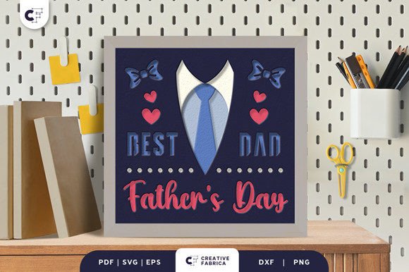 Best Dad, Fathers Day 3D Shadow Box