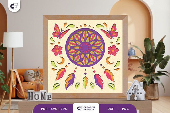 Bohemian Dreamcatcher 3D Shadow Box SVG: A Strategic Addition for Home Decor and Creative Projects