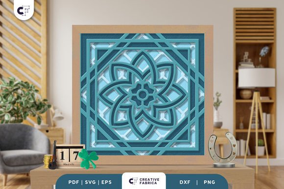 Celtic Knot 3D Shadow Box Paper Cut