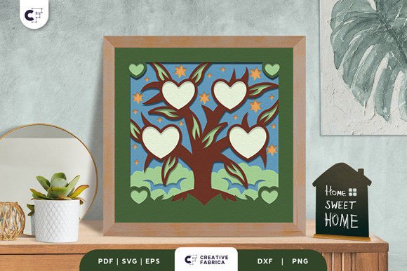 Family Tree Members 3D Light Box