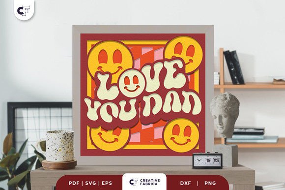 Love You Dad 3D Shadow Box Paper Cut: A Stylish Way to Celebrate Father’s Day