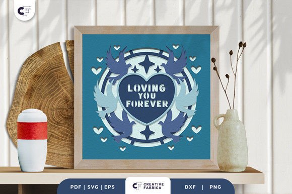 Memorial 3D Light Box Paper Cut SVG