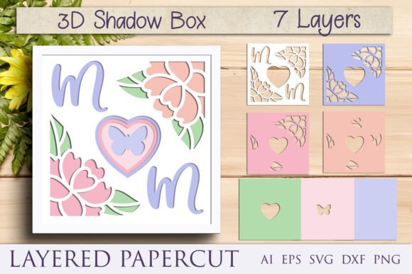 Mom Shadow Box Svg: Creative Gift Idea