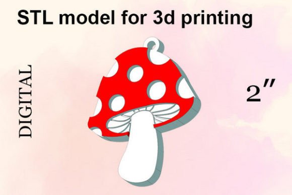 Mushroom Keychain 3D Print File: A Unique and Practical Addition