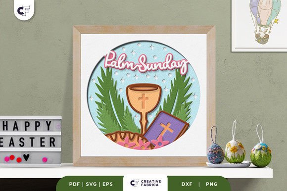 Palm Sunday 3D Layered Paper Cut SVG: A Unique Way to Celebrate Faith and Art