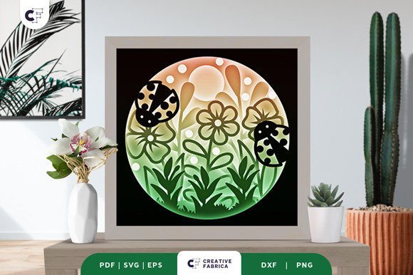 Spring Flower Garden 3D Shadow Box: A Beautiful Way to Bring Nature Indoors