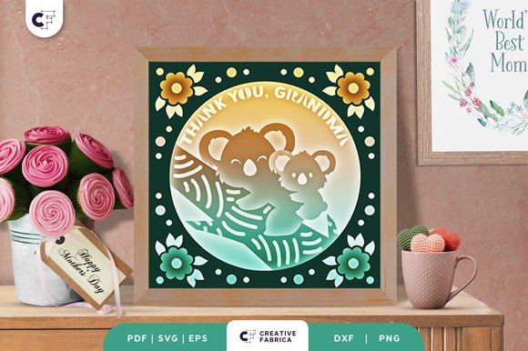 Thank You Grandma Koala 3D Shadow Box: A Heartwarming Way to Celebrate Mother’s Day